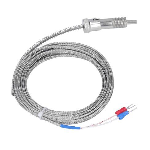 0-400°C M12 Type K Thermocouple Durable Compression Spring Sensor Probe for Industrial Use in Kuwait