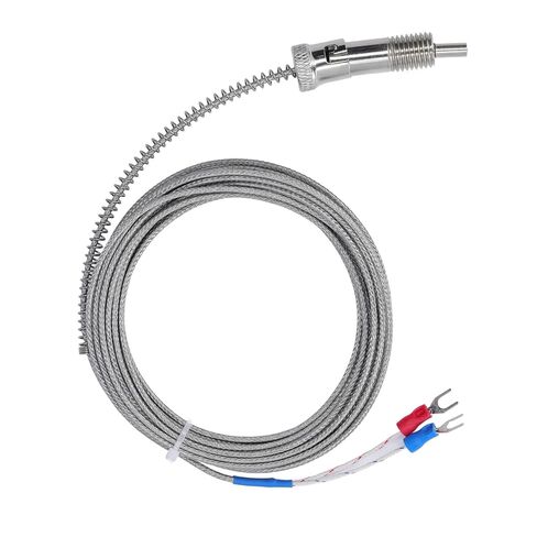 0-400°C M12 Type K Thermocouple Durable Compression Spring Sensor Probe for Industrial Use in Kuwait