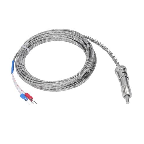 0-400°C M12 Type K Thermocouple Durable Compression Spring Sensor Probe for Industrial Use in Kuwait