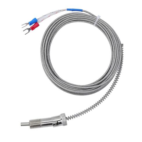 0-400°C M12 Type K Thermocouple Durable Compression Spring Sensor Probe for Industrial Use in Kuwait