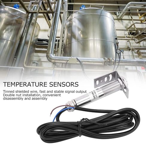 Walfront عدم الاتصال مستشعر درجة الحرارة بالأشعة تحت الحمراء 4-20mA الارسال 10-30VDC 0 إلى 300 درجة مئوية مستشعر درجة الحرارة الصناعية العالية in Kuwait