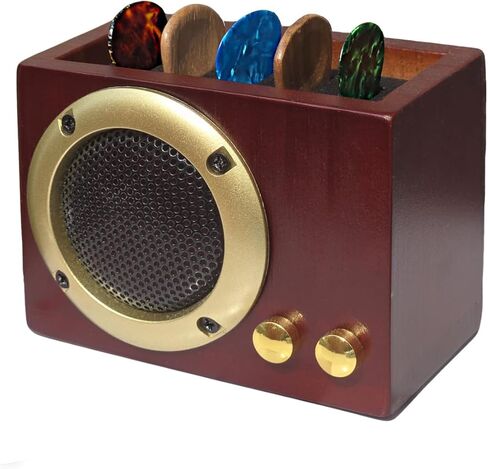 Wooden Guitar Pick Holder Case Guitar Picks Box Single Collectible Plectrum Guitar Display Case Concert Souvenirs Keepsake Display Box Gift for Guitar Players Music Lovers (WOODEN) in Kuwait