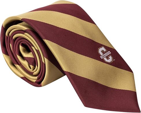 Desert Cactus College of Charleston Neck Tie CofC Cougars 100% Polyester Necktie with Logo, Officially Licensed (Style A) in Kuwait