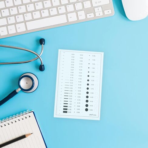 قطعتان من مسطرة الكشف عن العيوب عالية الدقة من Operitacx، مقياس التشقق الشفاف لقياس عرض البقع والخط، أداة فحص متعددة الأغراض in Kuwait