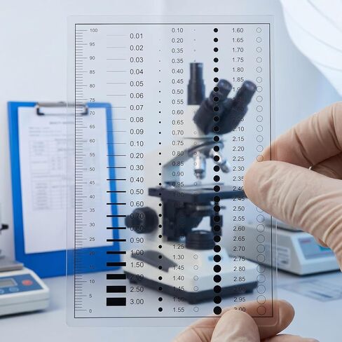 YARNOW 2PCS Crack Defect Gauge, Crack Measurement Ruler, Transparent Scale High Precision for Diagnosis, Inspection, Scratch, Holes, Defects, Spot in Kuwait