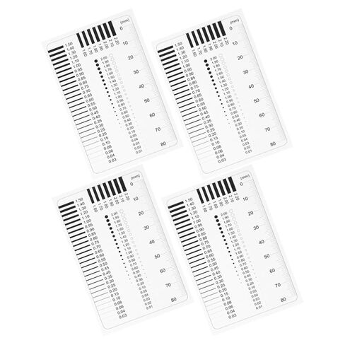 BESTonZON Precision Measuring Tools Set for Flaw Detection with Plastic Rulers 4pcs and Crack Width Measurement, High Precision Measurement Instruments for Construction and Outdoor in Kuwait