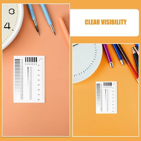 BESTonZON Precision Measuring Tools Set for Flaw Detection with Plastic Rulers 4pcs and Crack Width Measurement, High Precision Measurement Instruments for Construction and Outdoor in Kuwait