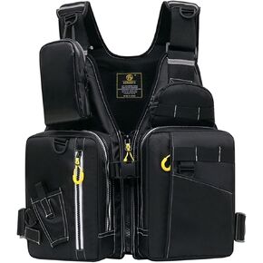 Fly Fishing Vest Portable Design Multiple Pockets Polyester Build for River Lake Stream Outdoor Angling Activities in Kuwait