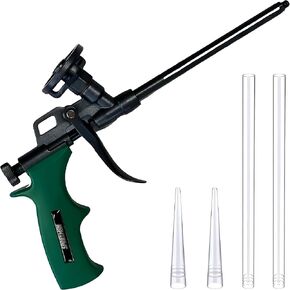 Sprayman Foam Dispensing Gun - (1 Pack) Precision Spray Foam for Insulation & Sealing, Teflon Coated Expanding Foam Gun for Contractors & DIY Projects, Dual Extension Tips Included in Kuwait