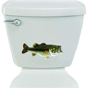 Epic Designs Bathroom Toilet Sticker Decal Bass Fish Wall Decal Sayings and Letters in Kuwait