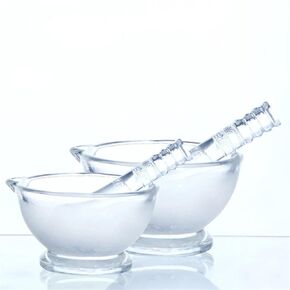 1pcs Lab Diameter 60mm to 180mm Glass Mortar and Pestle Glass Mortar Bowl Size Available(120mm) in Saudi Arabia