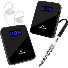 UHF Wireless in-Ear Monitor System – Clip-On Receiver & Transmitter, Low Latency, Auto-Pairing, One-to-Many IEM for Band Rehearsal, Studio, Church, Live Broadcast in Kuwait