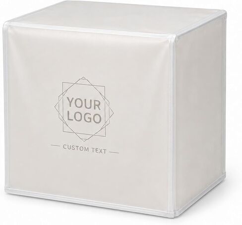 Custom Insulated Equipment Cover, Silver Oxford Fabric, Made to Measure | Made to measure with thermal lining, water-resistant surface, optional zipper access, and logo or text customization in Kuwait