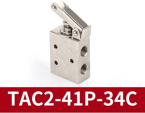 Air Pneumatic Mechanical Valve Toggle Button Switch TAC2-41V 31V 41P 31P 41PP TAC-4V 4P 3P 3V TV-3S 1Pcs(TAC2-41P-34C) in Saudi Arabia