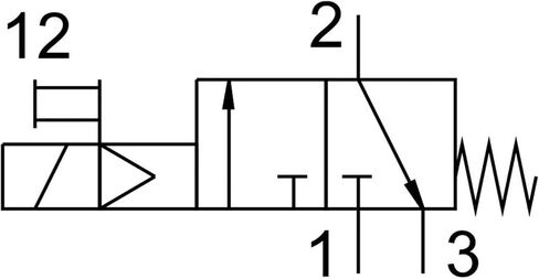 Soft Start Switch Valve HEE-D-MIDI-24 172959 On/Off Valve in Kuwait