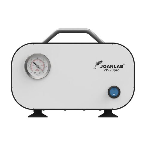 JOANLAB مضخة فراغية للمختبر قابلة للتعديل خالية من الزيت مضخة الحجاب الحاجز الضغط الإيجابي/السلبي يشمل أنبوب مطاطي 30 لتر/دقيقة in Kuwait