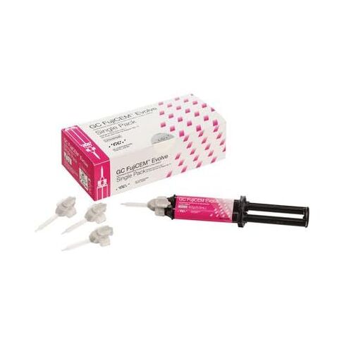 GC 012951 FujiCEM Evolve Glass Ionomer Dental Cement Single Pack 012948, Improved Radiopacity, Tack Cure Ability in Kuwait