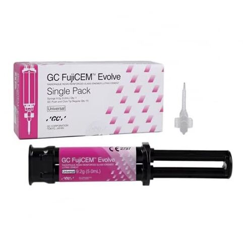 GC 012951 FujiCEM Evolve Glass Ionomer Dental Cement Single Pack 012948, Improved Radiopacity, Tack Cure Ability in Kuwait