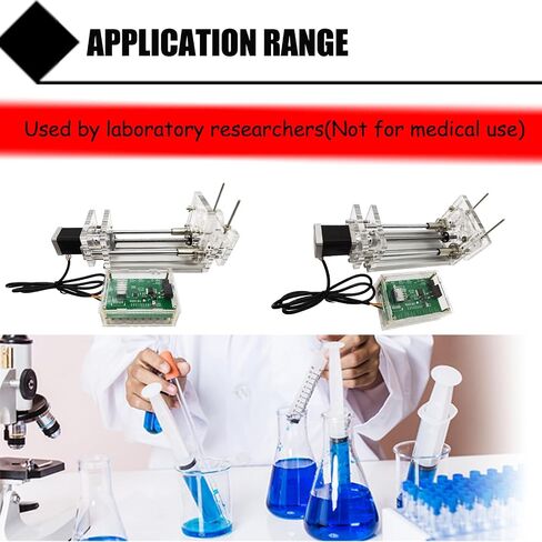 Laboratory Injection Thruster Micro Pump AC100V-240V Injection Pump Flow Rate from 0.01mm to 150mm Booster Diameter 1.9"or Below(with Controller and 12V Power Adapter) in Kuwait