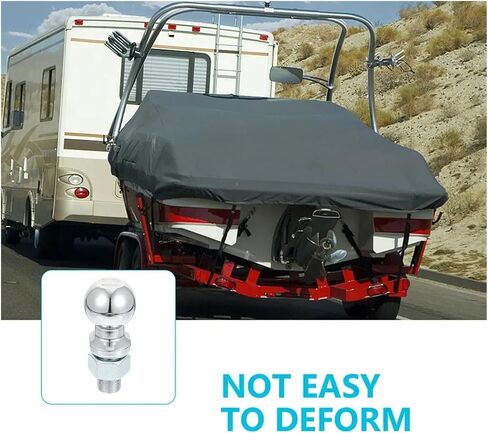 Trailer Hitch 3.5Ton Heavy Duty Tow Ball for Camper Boat ATV Rv Utility Trailer Durable Metal Replacement Hitch Ball Mount in Kuwait