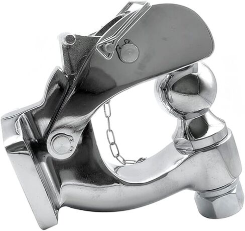 Pintle هوك الكروم عقبة مع 50 مللي متر/2 بوصة الكرة سحب الثقيلة 5 طن سيارة قطر RV أجزاء العربة قافلة متنقل اكسسوارات in Kuwait