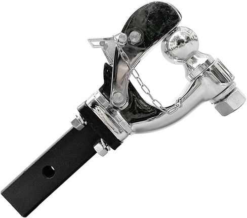 Pintle هوك الكروم عقبة مع 50 مللي متر/2 بوصة الكرة سحب الثقيلة 5 طن سيارة قطر RV أجزاء العربة قافلة متنقل اكسسوارات in Kuwait