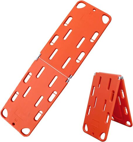 Foldable Stretcher - Portable Emerncy Spine Board with Seat Belt, First Responder Backboard for Patient Transport, Cact & Lightweight for Quick Response in Kuwait