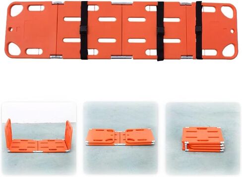 Foldable Water Rescue Stretcher - Portable Spine Board for Lifeguards, Emergency Response, 4-Fold Design for Easy Storage & Transport, Ideal for Swimming Pools & Rescue Operations in Kuwait