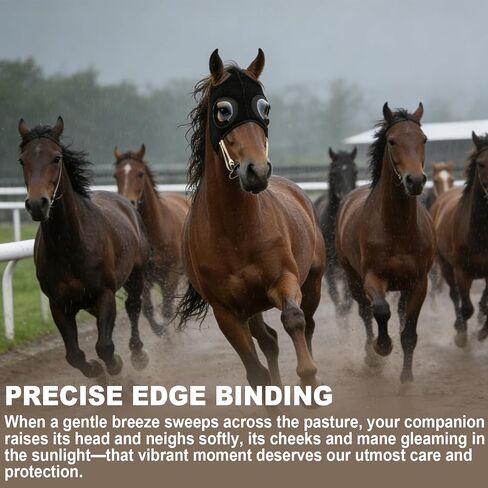 Horse Blinders, Horse Eye Cover, Blinders for Horses, Quarter Cup Blinker Hood for Racing & Training, Stretchable Material, Touch Tape Closure, Blinders, Limited Side and Back Visibility Aid in Kuwait