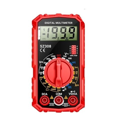 SZ308 Multimeter AC/DC Multi-Function Voltage Current Resistance Test Tool 1999 Count Digital Multimeter(SZ308 Black) in Kuwait