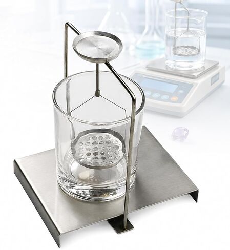 Density Determination Kit, Density Specific Gravity Frame, Stainless Steel, Precision Balance Specific Gravity Frame, for Lab Testing, Jewelry Appraisal, and Student Science Experiments in Kuwait