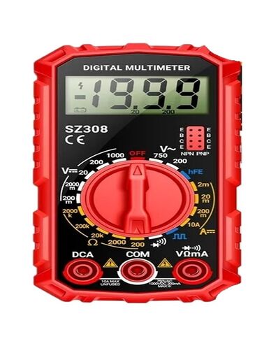AC/DC Current Meter Electrician Square Wave Test Digital Multimeter Battery Pointer Testers Voltage Resistance Meter(SZ308 Red) in Kuwait