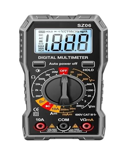 Digital Multimeter Voltage Tester Voltmeter SZ06 SZ308 2000 Counts Auto-Ranging Volt Amp Meter Measuring AC/DC(SZ06-Red) in Kuwait