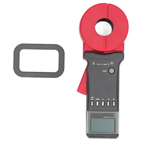 Earth Resistance Meter, Clamp Earth Resistance Meter 0.01~1200Ω Portable 99 Sets Data Storage 0-20A in Kuwait