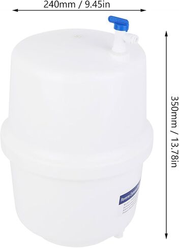 Pressurized Water Storage Tank Food Grade ABS 3.2 Gallon 240 * 240 * 350mm Explosion Proof Compression Tolerant Reverse Osmosis Water Purification System Suitable in Kuwait