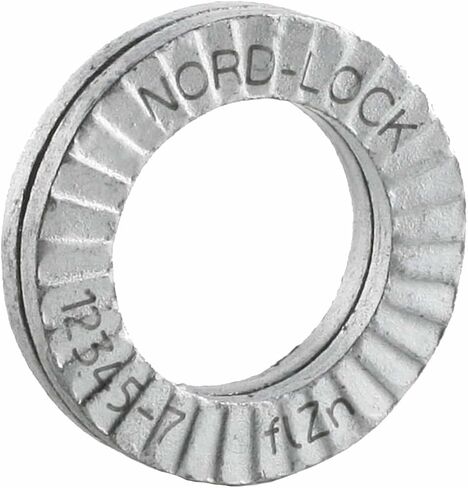 Wedge Locking Washer, Carbon Steel, Zinc Flake Coated, M8 (5/16"), 200 Pack in Kuwait