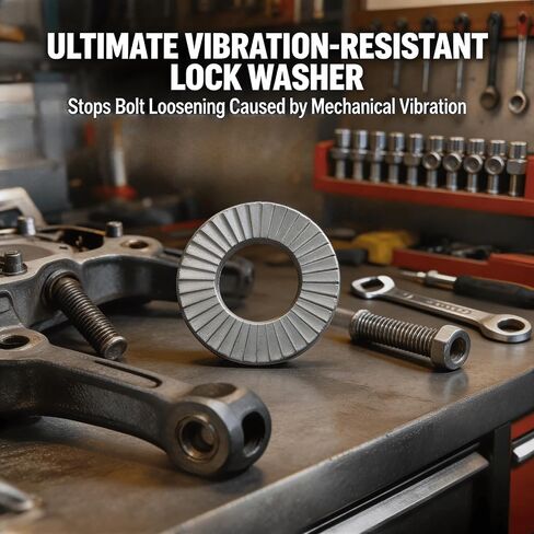 M8 Wedge Lock Washers, 20pcs Anti-Loose Shakeproof Washers for Bolts,Automotive,Precise Fit,Direct Installation. in Kuwait
