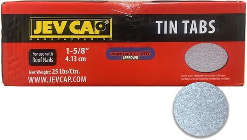 1-5/8" Round GALVALUME TIN TAB Discs 25lb | TIN158 in Kuwait