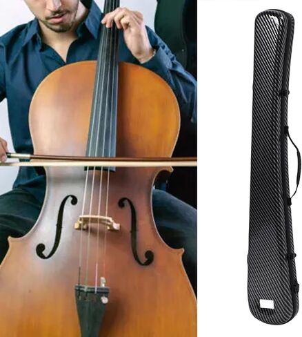 Bass Bow Case Composite Carbon Fiber Lightweight Double Bass Bow Box - Shock Absorbing Lining for Secure Transport, Adjustable Strap for Musicians in Kuwait