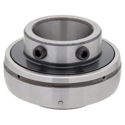 [1-Pack] UC207 - Insert Bearing - 35mm (1.378 in) Bore - 2.835 in Outer Diameter - 1.69 in Width - 0.787 in Outer Ring Width - Set Screw Locking Collar, Double Sealing, Relubricable in Kuwait