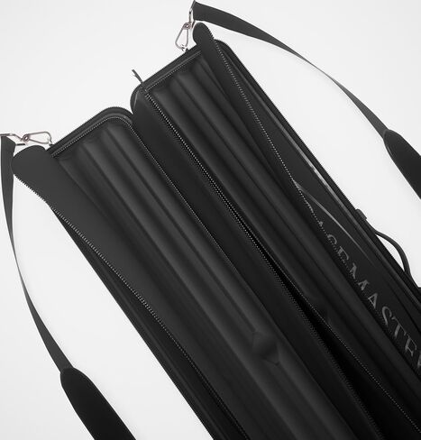حقيبة Casemaster Parallax 4x4 Billiard Cue، تحمل 4 أعقاب و4 أعمدة، بطانة داخلية من الفوم، قماش أكسفورد 600D، أشرطة حقيبة الظهر، أسود in Kuwait