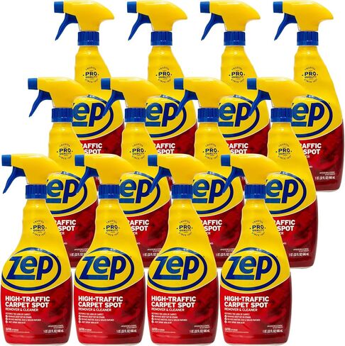Zep High Traffic Carpet Cleaner - 32 Ounces (Case of 12) ZUHTC32 - Penetrating Formula Removes Deep Stains. Make High-Traffic Areas Look New Again in Kuwait