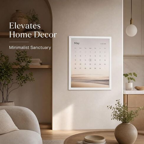 Recessed Wall Mount & Cable Concealer Box for Skylight Calendar - Hide Large Power Adapters & Cords for a Seamless Flush Mount Installation in Kuwait