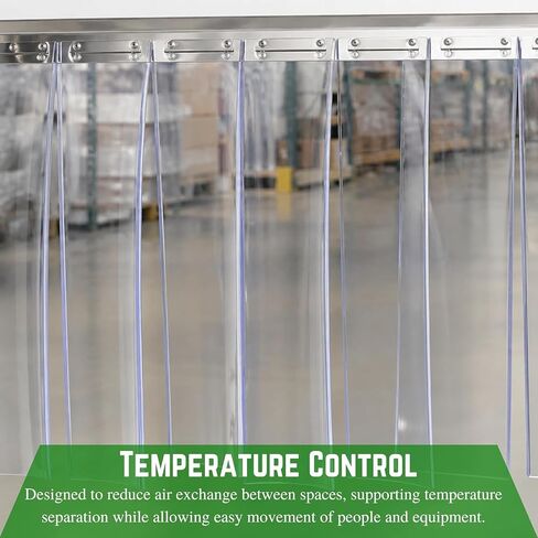 Farm Plastic Supply - PVC Strip Curtain Door Bulk Roll - 80 Mil - 0.08 Inch Thickness Standard Clear Vinyl Roll for Doors - 8" x 7' in Kuwait