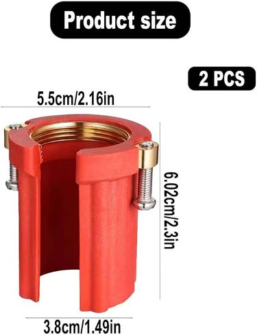 2 PCS FAUCET FAUCET NUT ABS البلاستيك الحارقة الحارقة والباردة القفل المكسرات المضادة للوسيخ أدوات إصلاح المطبخ والحمام in Kuwait