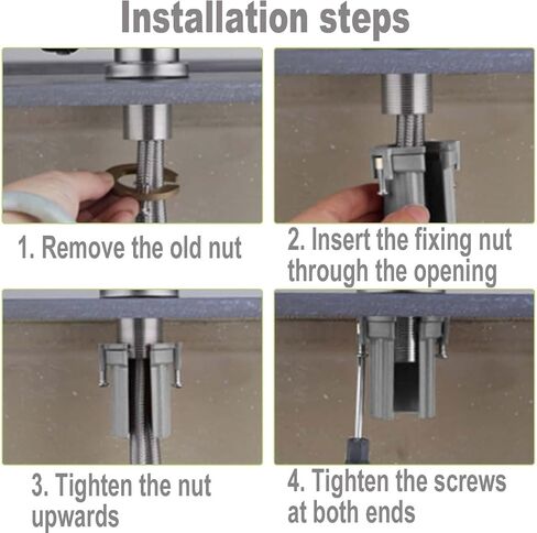 2 PCS FAUCET FAUCET NUT ABS البلاستيك الحارقة الحارقة والباردة القفل المكسرات المضادة للوسيخ أدوات إصلاح المطبخ والحمام in Kuwait