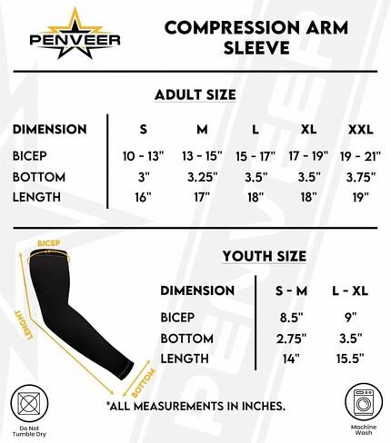 Compression Arm Sleeves for Men with Breathable Mesh, Cooling Sports Sleeves for Baseball, Football - Youth & Adult in Saudi Arabia
