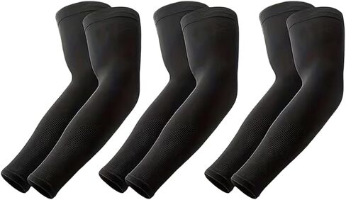 3Pair Cooling Arm Sleeves,UPF 50+ Sun Protection Compression Sleeves,Moisture Wicking Tattoo Cover Sleeves For Sports in Kuwait
