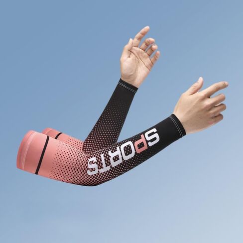 1 Pair Arm Sleeve UV Sun Protection Sleeves Cooling Sports Sleeve Anti Slip Ice Silk Warmers Arm Covers for Men Women in Saudi Arabia