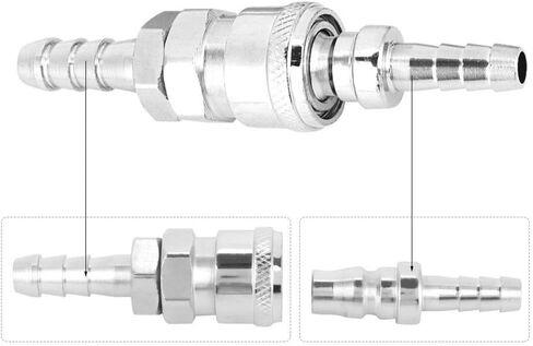 Air Hose Fittings Quick Connect, Air Coupler and Plug Kit, 8Pcs 3/8" Pneumatic Quick Fittings Release Plug Socket Connector Set for Air Compressor Hose in Kuwait